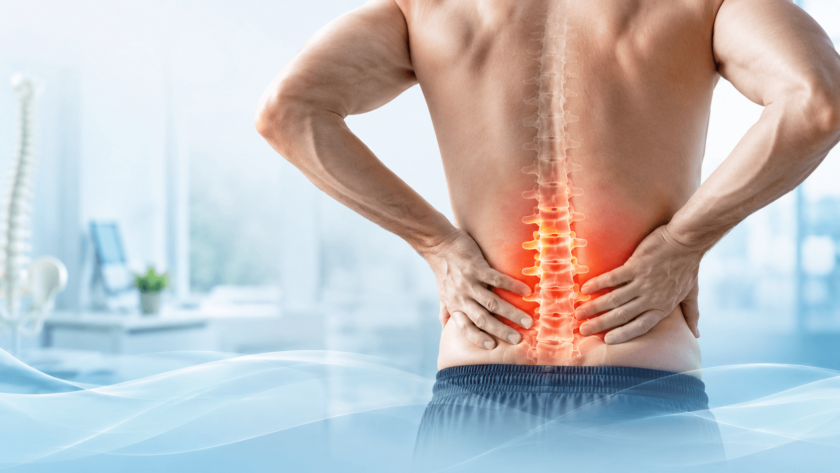 Illustration of lower back pain